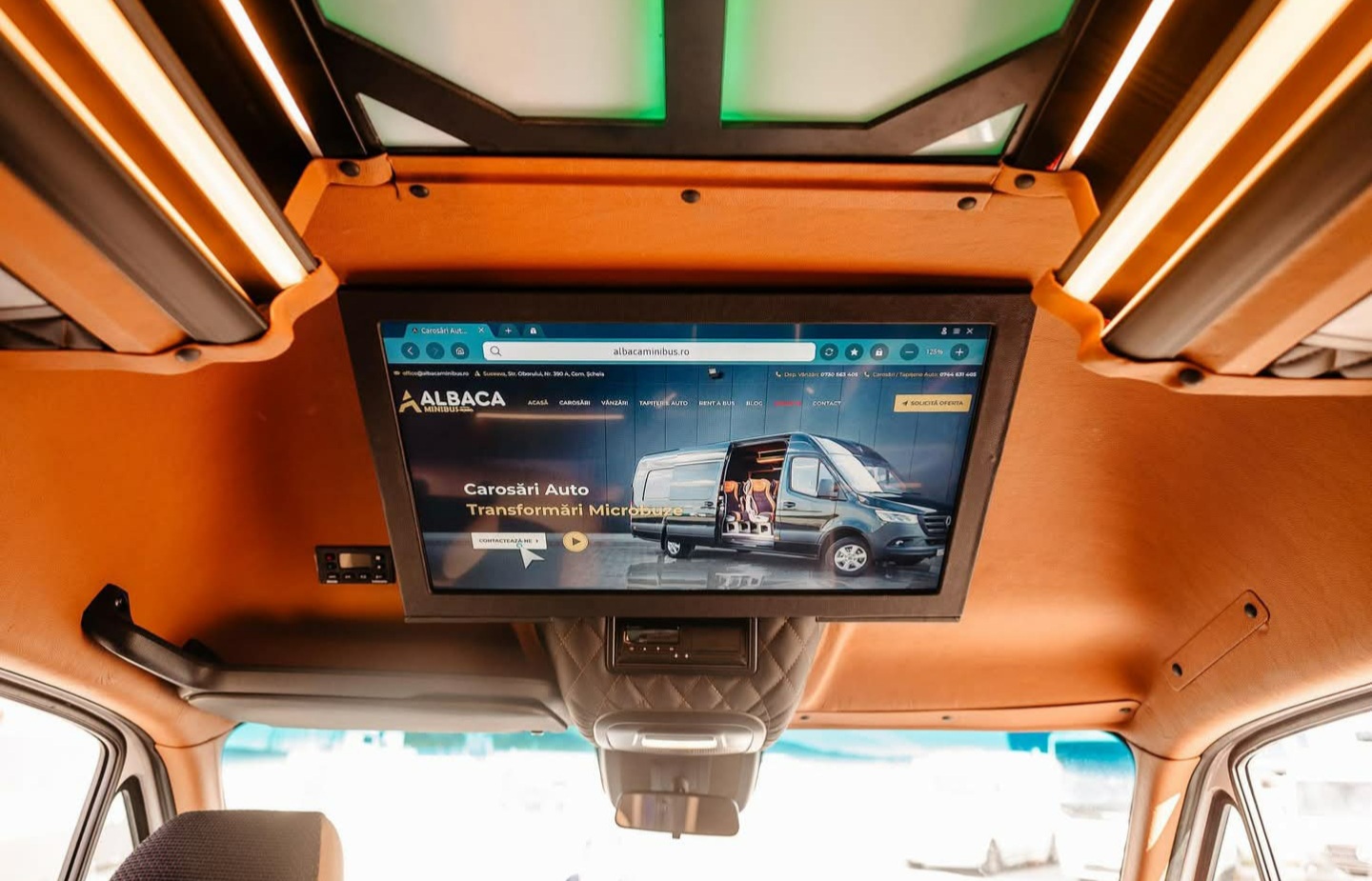 Smart TV mounted on board
